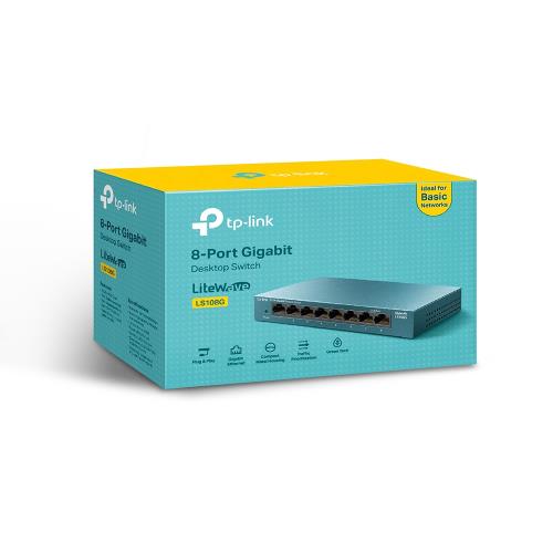 En ucuz TP-LINK 8 PORT LS108G 10/100/1000Mbps Metal Kasa Yönetilemez Switch